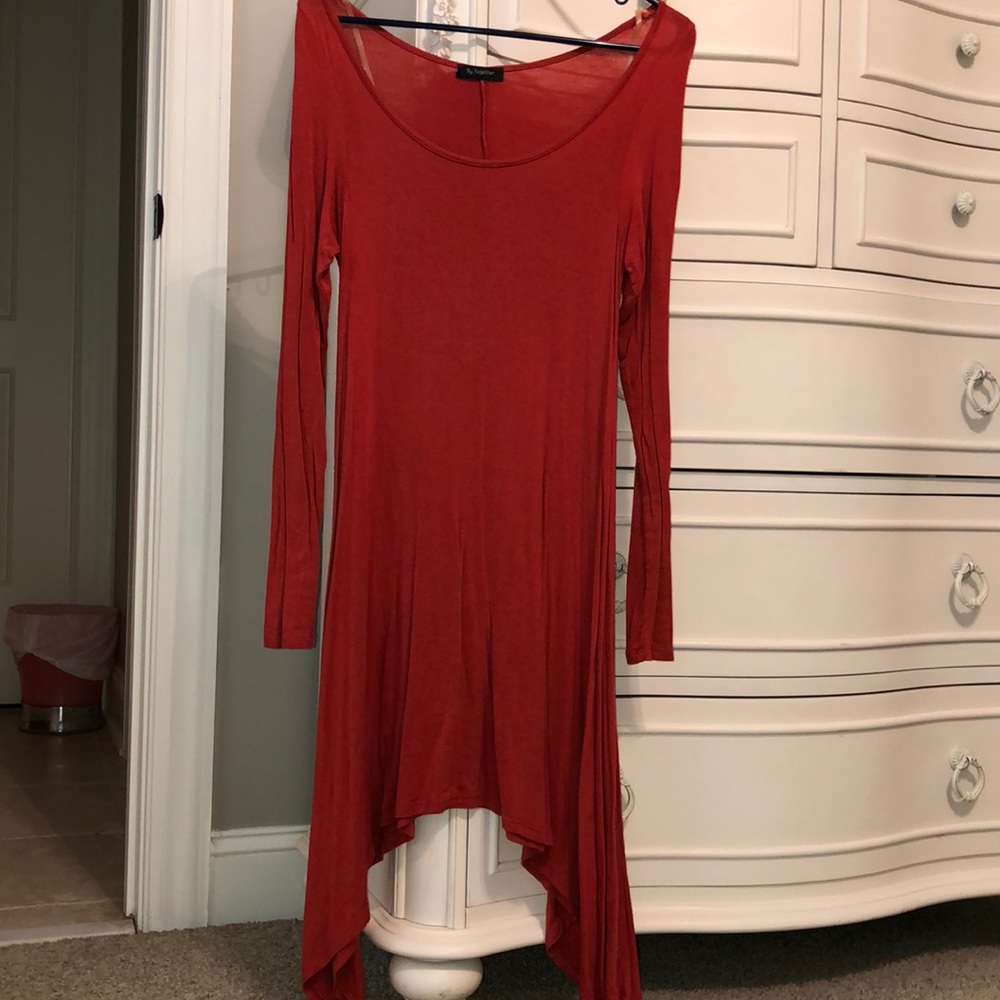 Orange Quarter Sleeve Blouse